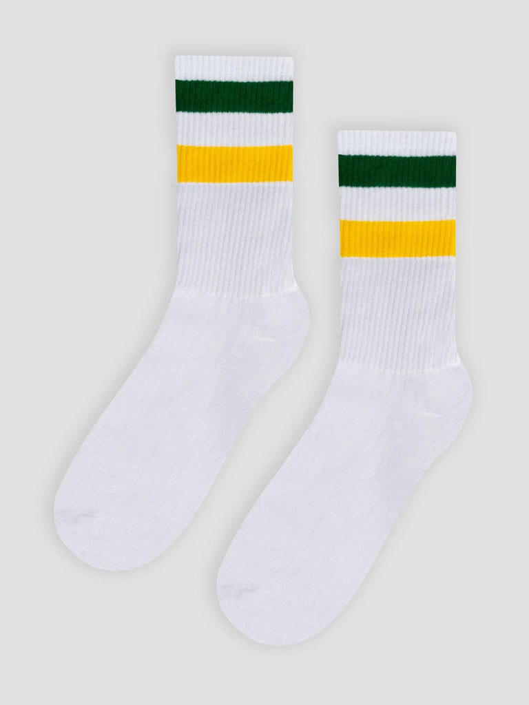 CREW SOCKS GRO1015 WHI GRE OCR GROOVE 