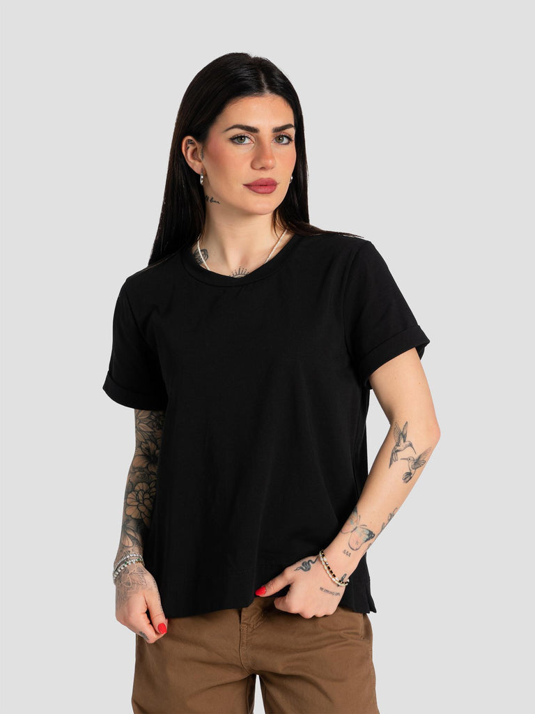 MEZZAMANICA RISVOLTO E SCOLLO TONDO N1353 NERO GROOVE 