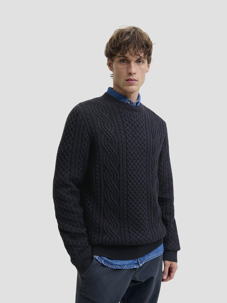 JPRBLUSEAN KNIT CABLE CREW NECK SN 12283486 DARK NAVY JACK&JONES 