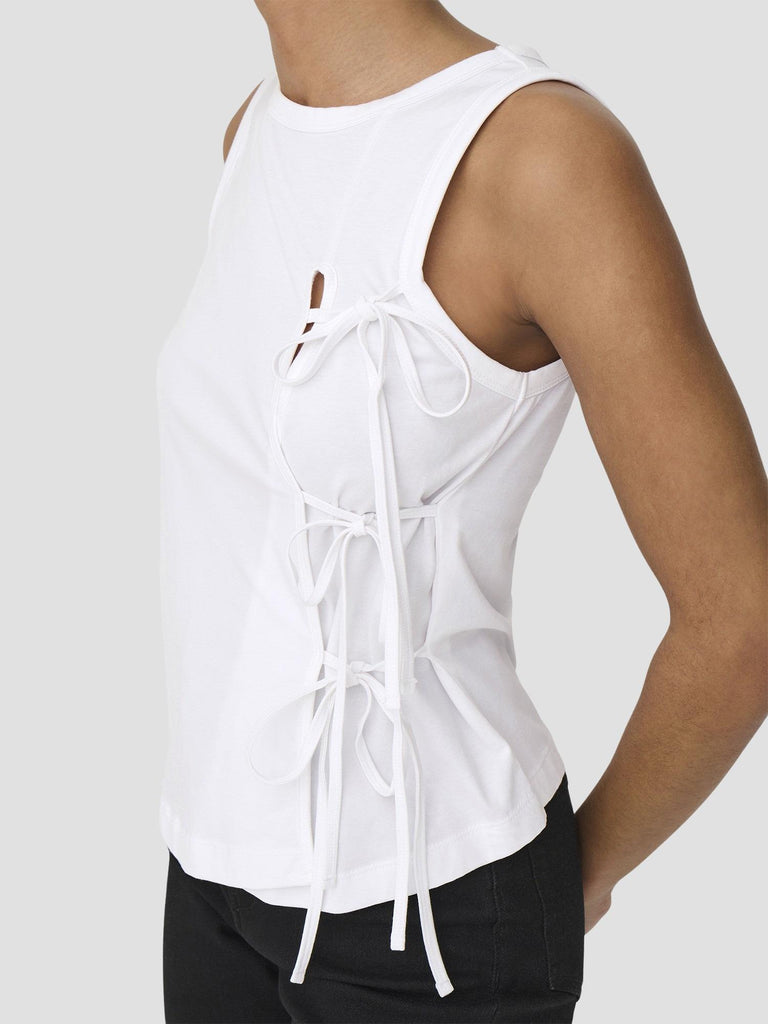 ONLWILL LIFE S/L TIE TOP JRS 15343430 BRIGHT WHITE ONLY 