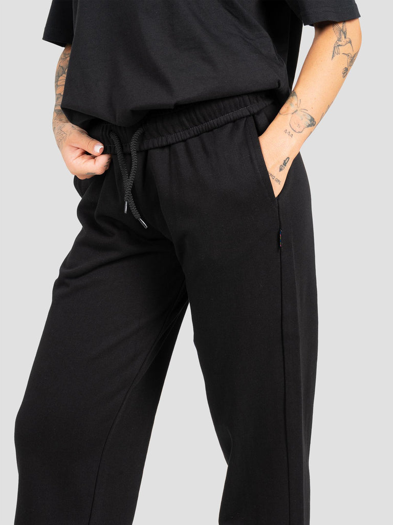 JOGGER FELPA LARGE PESO MEDIO SWEPAN000W NERO GROOVE 