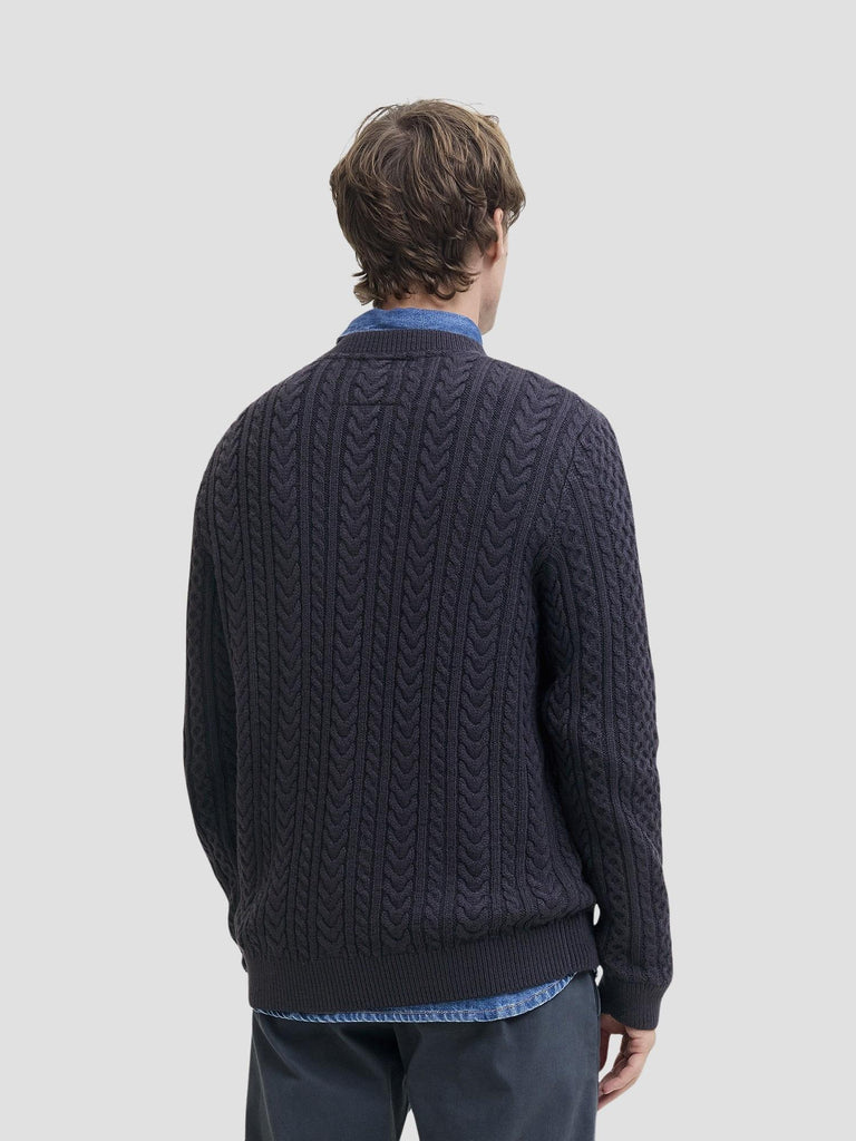 JPRBLUSEAN KNIT CABLE CREW NECK SN 12283486 DARK NAVY JACK&JONES 