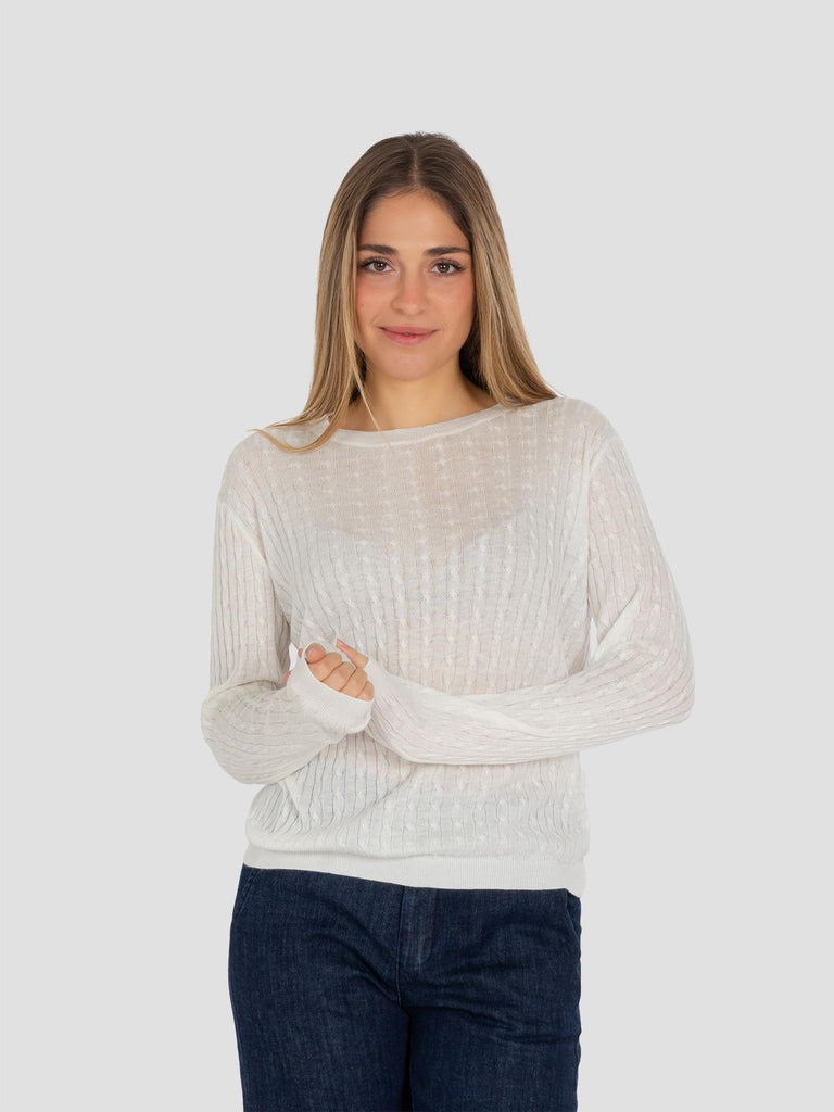 TRECCIA MISTO CASHMERE E210 PANNA GROOVE 