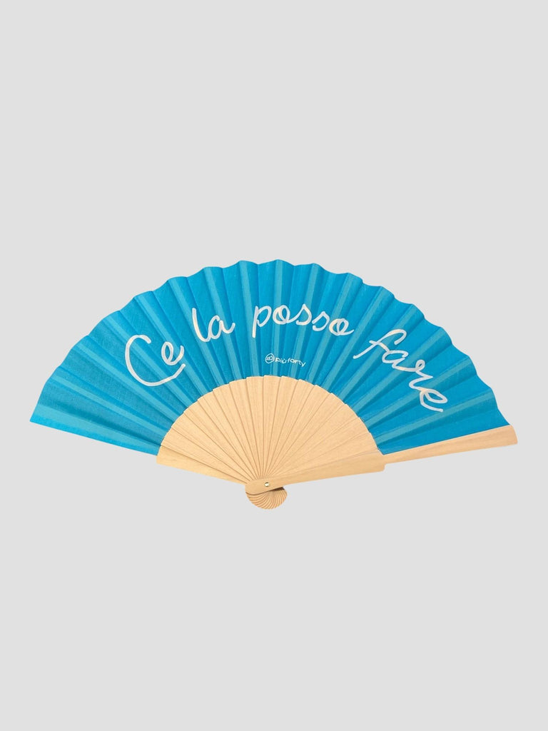 FOLDING FAN BAMBOO RIBS P0409 CL CE LA POSSO PIU' FORTY 